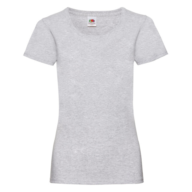 Fruit of the Loom Dames valueweight heather t-shirt UTLT1948_heathergrey large