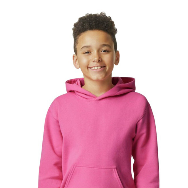 Gildan Kinder/kids softstyle plain fleece midweight hoodie UTFK3332_pinklemonade large