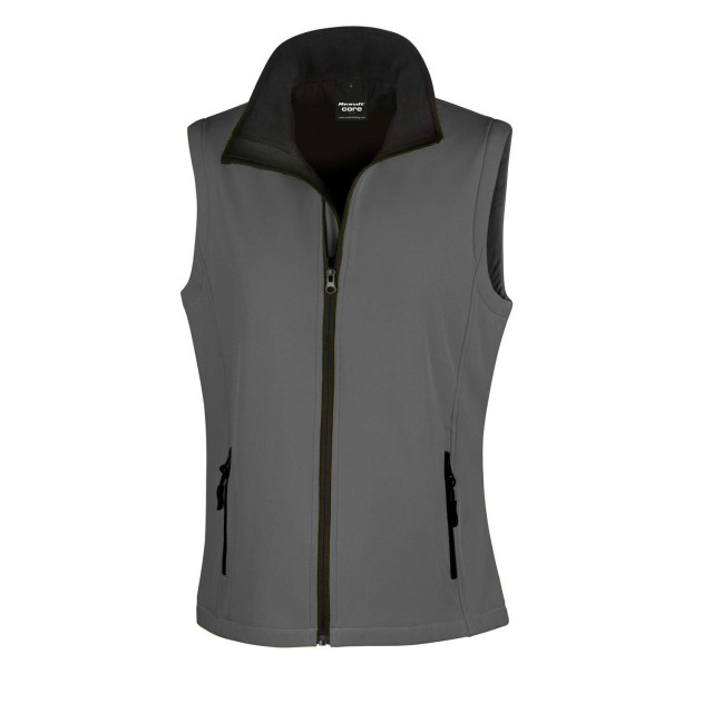 Result Softshell bedrukbaar gilet dames UTFK3276_charcoalblack large