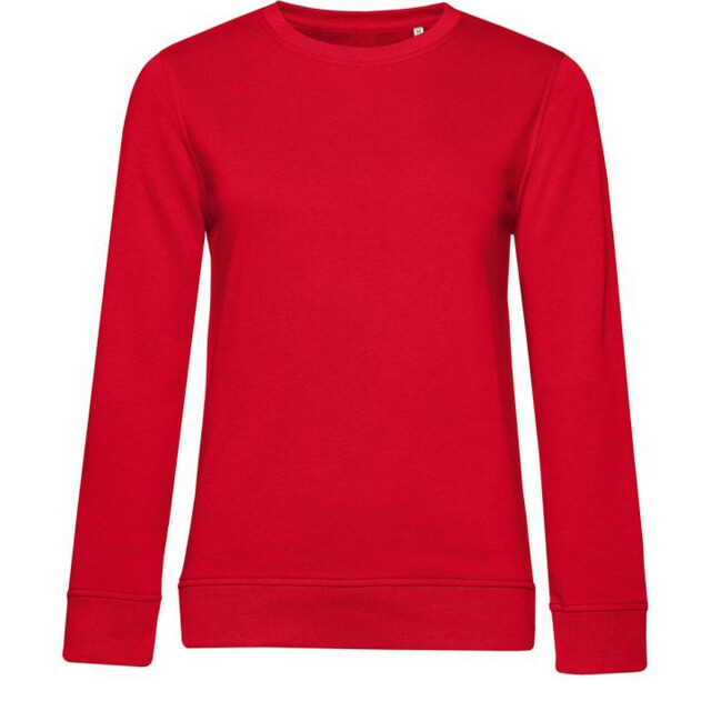 B and C Dames organic inspire crew hals sweatshirt UTFK3261_red large