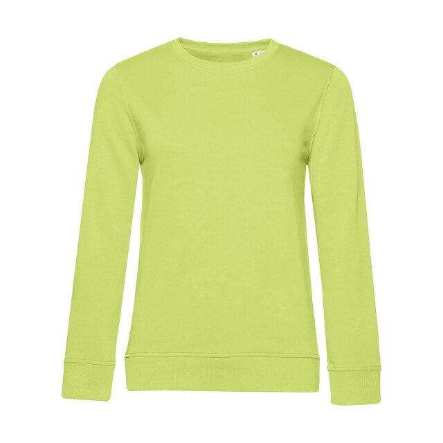 B and C Dames organic inspire crew hals sweatshirt UTFK3261_lime large