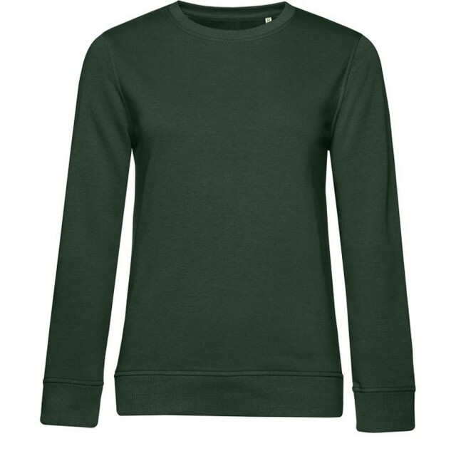 B and C Dames organic inspire crew hals sweatshirt UTFK3261_forestgreen large
