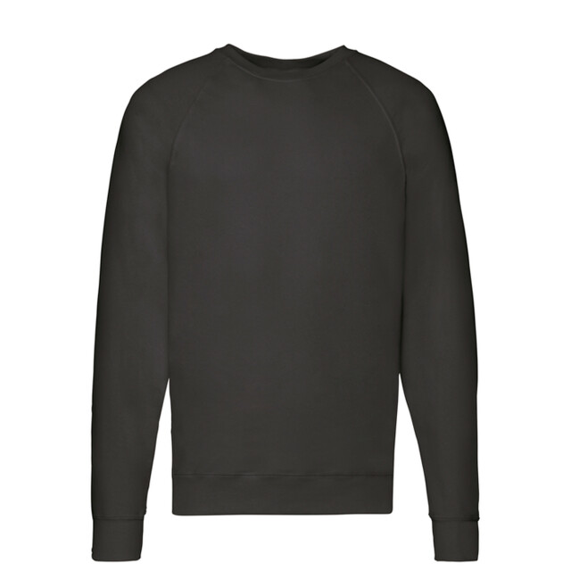 Fruit of the Loom Heren lichtgewicht raglan trui UTFK3269_black large