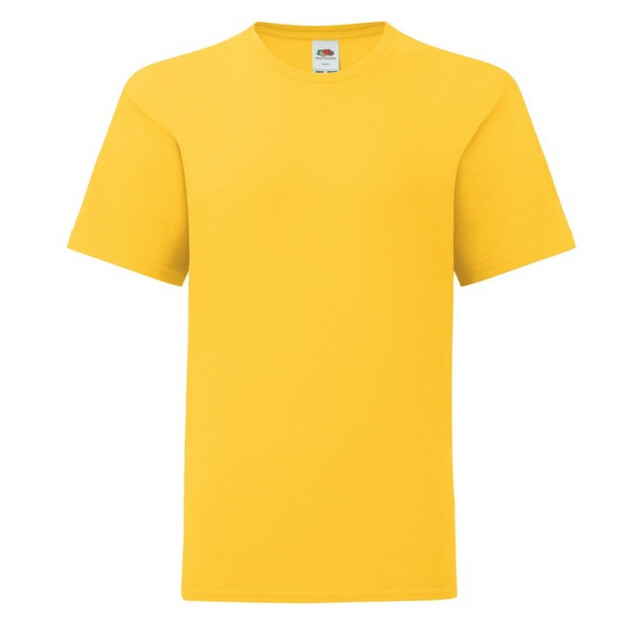 Fruit of the Loom Effen kinder/kids iconic 150 t-shirt UTFK3251_sunflower large