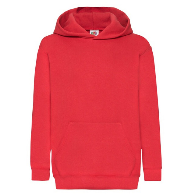 Fruit of the Loom Kinder/kids klassieke hoodie UTFK3255_red large