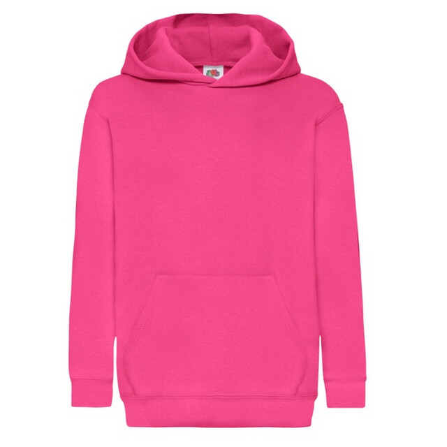 Fruit of the Loom Kinder/kids klassieke hoodie UTFK3255_fuchsia large