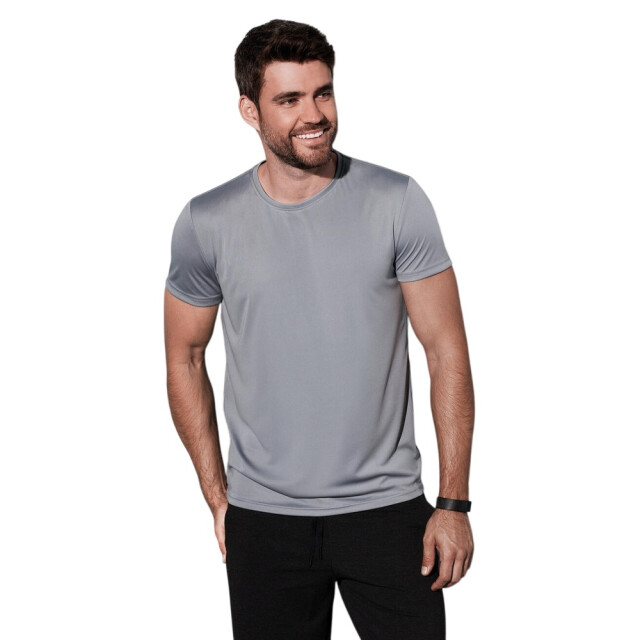 Stedman Stars Heren sport t-shirt UTFK3219_silvergrey large