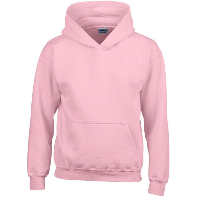 Gildan Zware blend childrens unisex hooded sweatshirt top / hoodie UTFK388_lightpink large