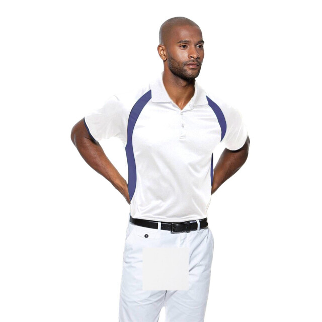 Gamegear ® heren cooltex® riviera polo shirt / herensportkleding UTFK380_whitenavy large