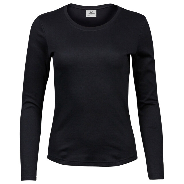 Tee Jays Dames interlock t-shirt met lange mouwen UTFK3305_black large