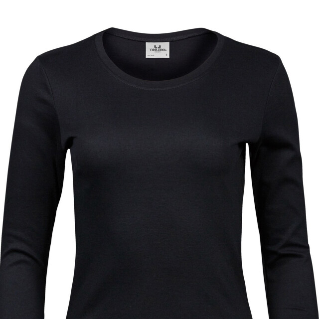 Tee Jays Dames interlock t-shirt met lange mouwen UTFK3305_black large