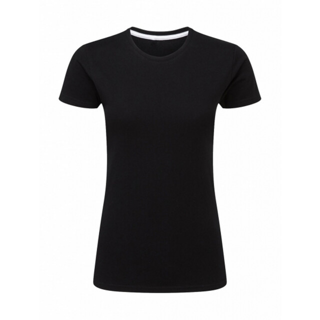SG Dames handtekening t-shirts zonder label UTFK3315_darkblack large