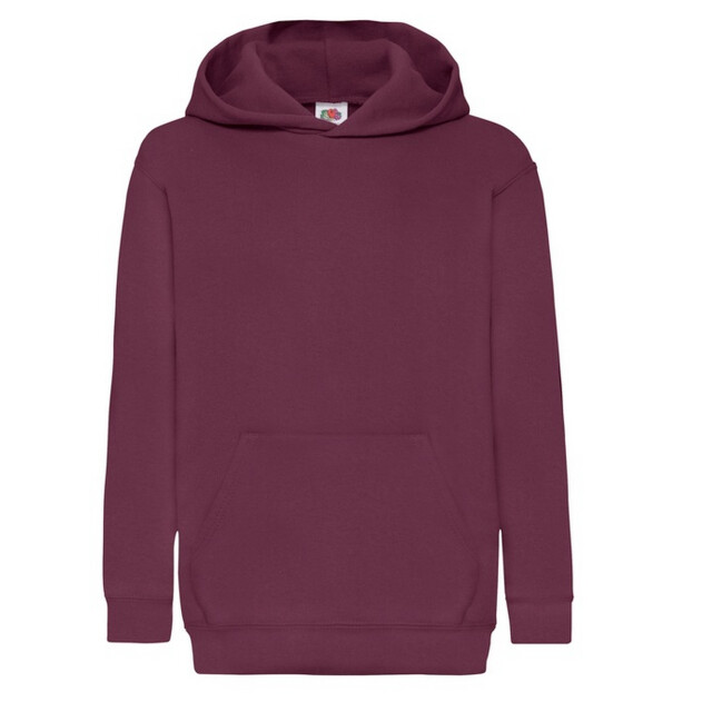 Fruit of the Loom Kinder/kids klassieke hoodie UTFK3255_burgundy large