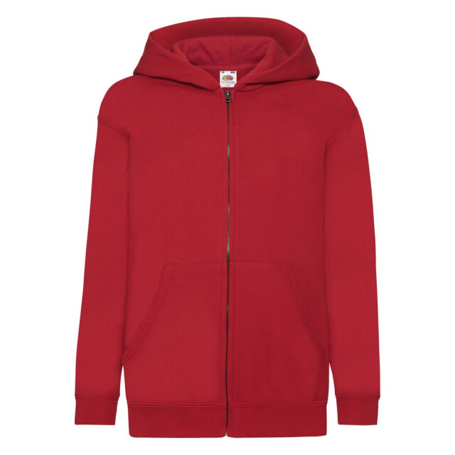 Fruit of the Loom Kinder/kids klassiek jasje met capuchon UTFK3209_red large