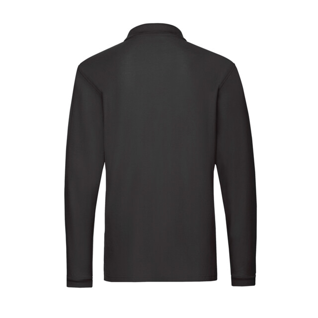 Fruit of the Loom Heren premium poloshirt met lange mouwen UTFK3120_black large