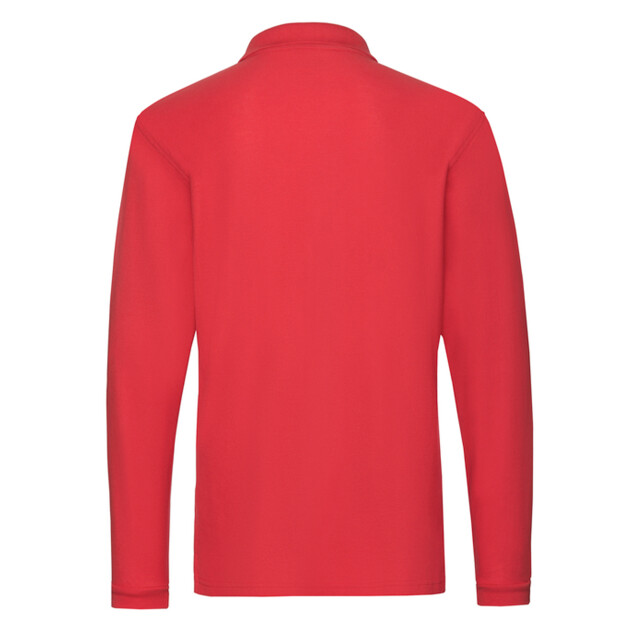 Fruit of the Loom Heren premium poloshirt met lange mouwen UTFK3120_red large