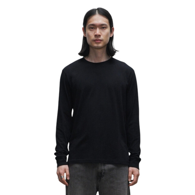 True Blanks Heren regular t-shirt met lange mouwen UTFK3116_black large