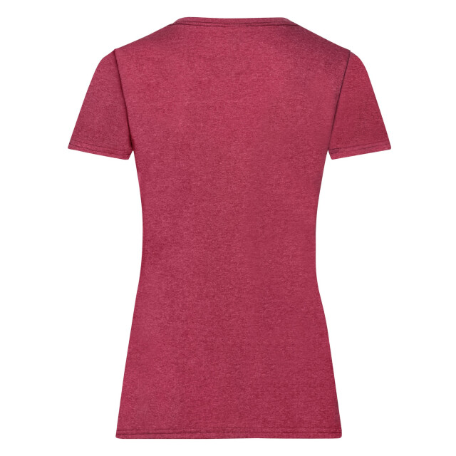Fruit of the Loom Dames valueweight t-shirt UTLT2472_vintageheatherred large
