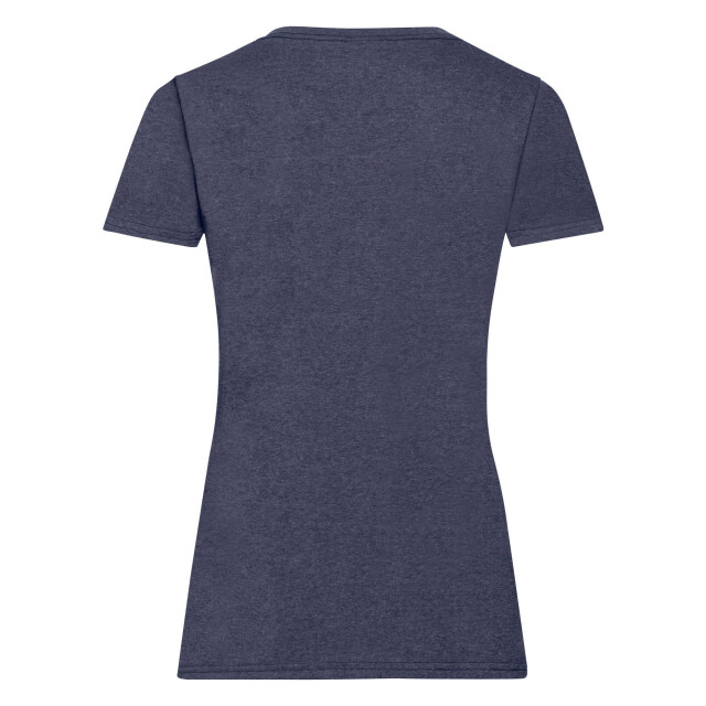 Fruit of the Loom Dames valueweight t-shirt UTLT2472_vintageheathernavy large