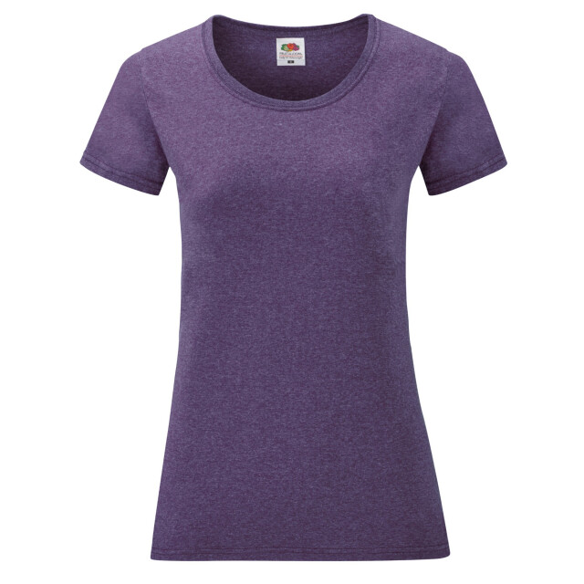 Fruit of the Loom Dames valueweight t-shirt UTLT2472_heatherpurple large