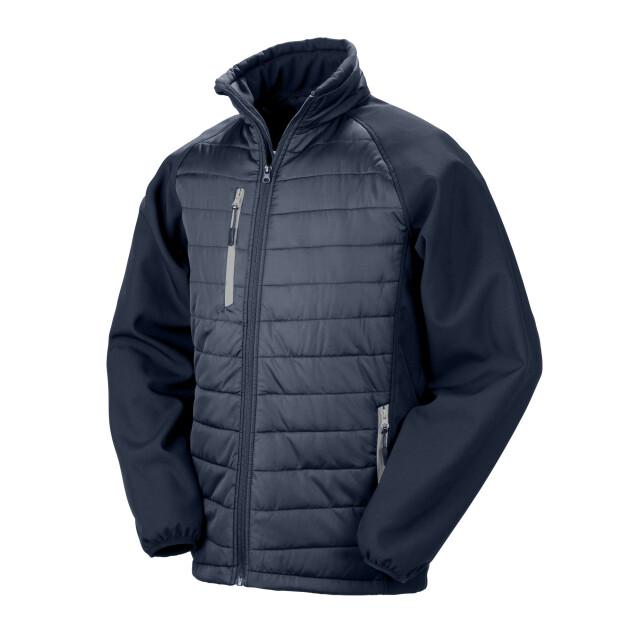 Result Heren compass soft shell jas UTFK3181_navygrey large