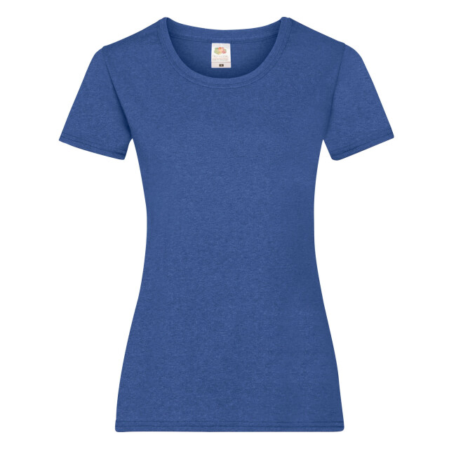 Fruit of the Loom Dames valueweight t-shirt UTLT2472_retroheatherroyal large