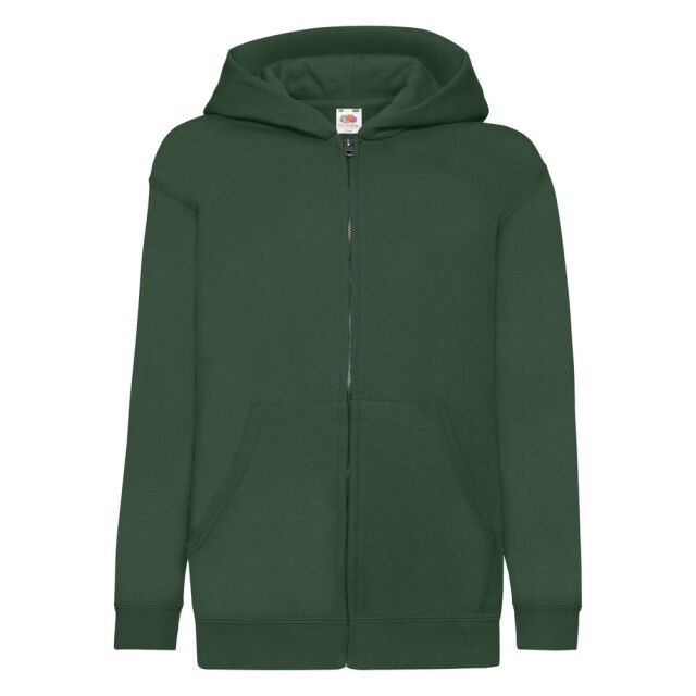 Fruit of the Loom Kinder/kids klassiek jasje met capuchon UTFK3209_bottlegreen large