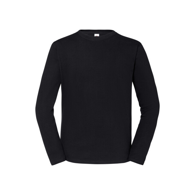Fruit of the Loom Heren iconic 195 premium ringspun cotton t-shirt met lange mouwen UTFK3196_black large