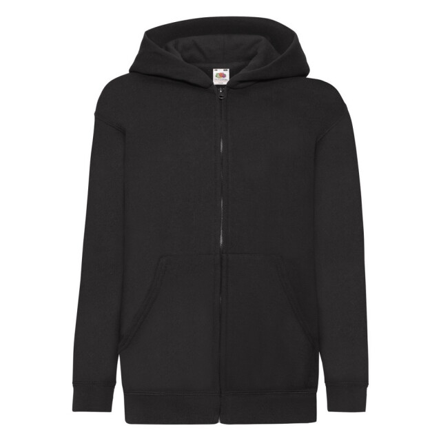 Fruit of the Loom Kinder/kids klassiek jasje met capuchon UTFK3209_black large