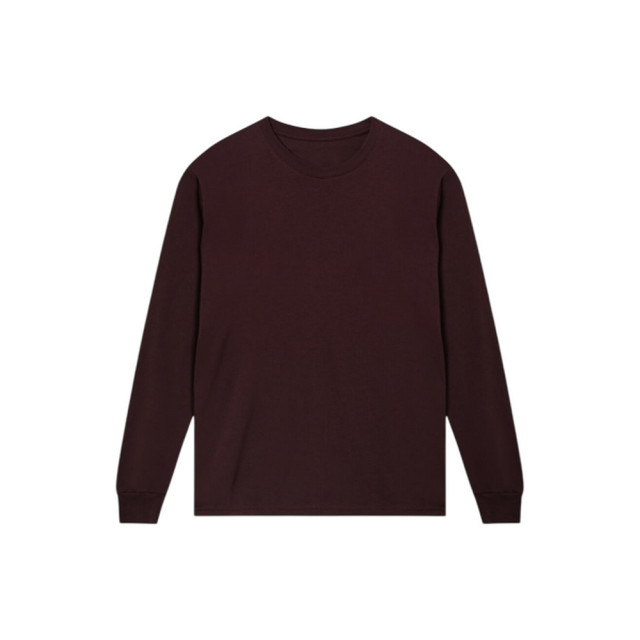 True Blanks Heren regular t-shirt met lange mouwen UTFK3116_maroon large