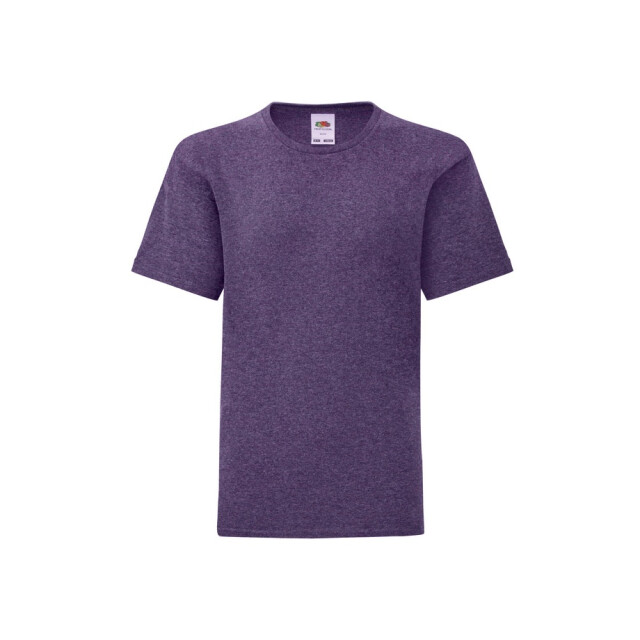Fruit of the Loom Kinderen/kinderen iconic 150 polycotton t-shirt UTFK3112_heatherpurple large