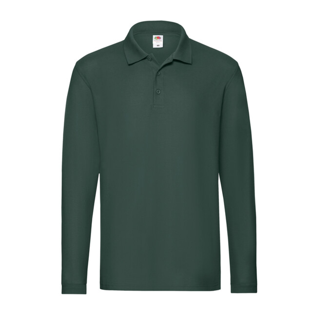 Fruit of the Loom Heren premium poloshirt met lange mouwen UTFK3120_forestgreen large