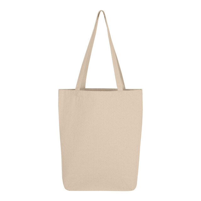 SG Katoenen canvas boodschappentas met lange hengsels UTFK3126_natural large