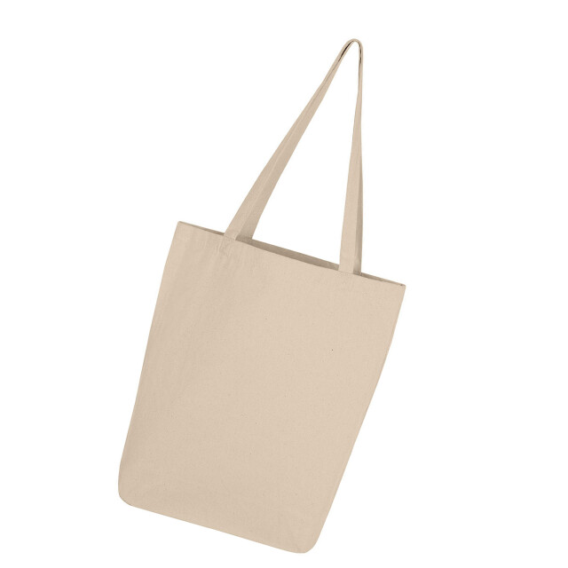 SG Katoenen canvas boodschappentas met lange hengsels UTFK3126_natural large