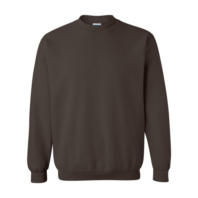Gildan Unisex adult sweatshirt met zware mouwenhals UTFK3052_darkchocolate large