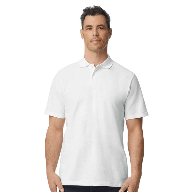 Gildan Unisex softstyle piqué poloshirt voor volwassenen UTFK3050_white large
