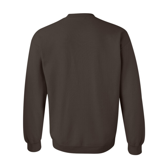 Gildan Unisex adult sweatshirt met zware mouwenhals UTFK3052_darkchocolate large