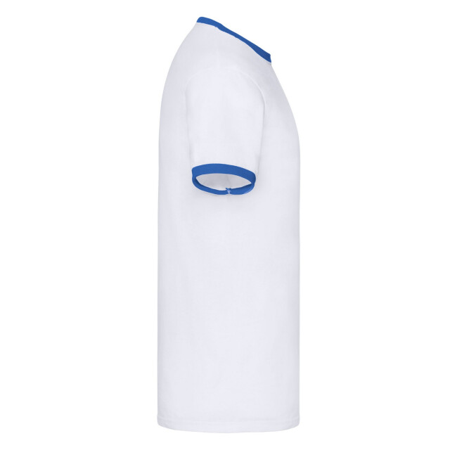 Fruit of the Loom Heren ringer t-shirt UTFK3029_whiteroyalblue large