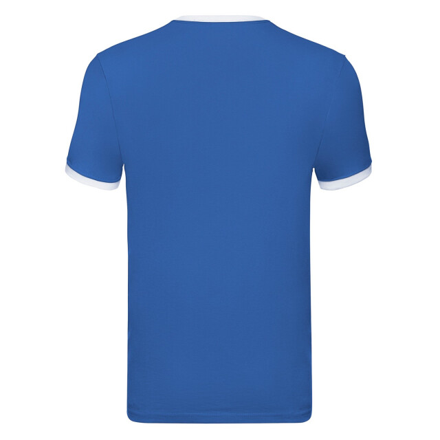 Fruit of the Loom Heren ringer t-shirt UTFK3029_royalbluewhite large