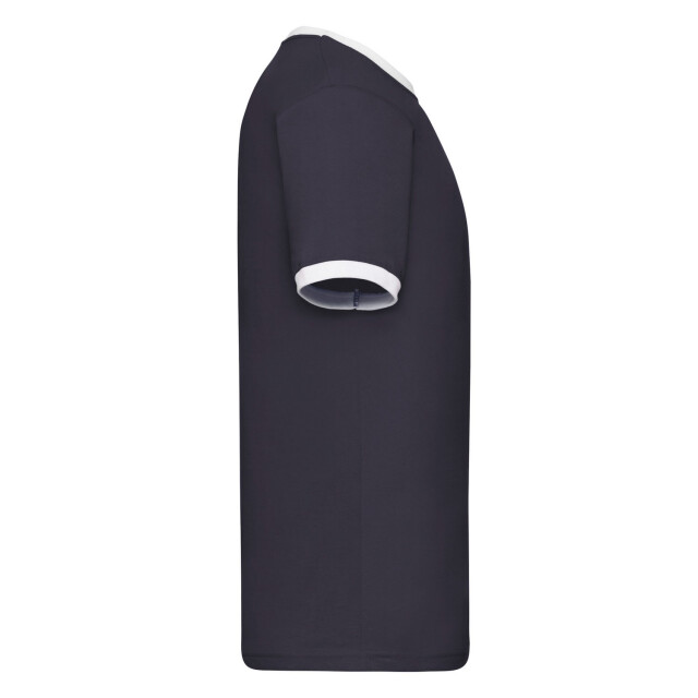 Fruit of the Loom Heren ringer t-shirt UTFK3029_navywhite large