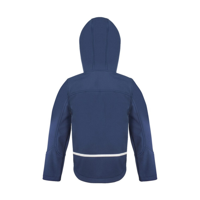 Result Kinder/kids tx performance hooded soft shell jacket UTFK3020_navyroyalblue large