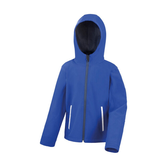 Result Kinder/kids tx performance hooded soft shell jacket UTFK3020_royalbluenavy large