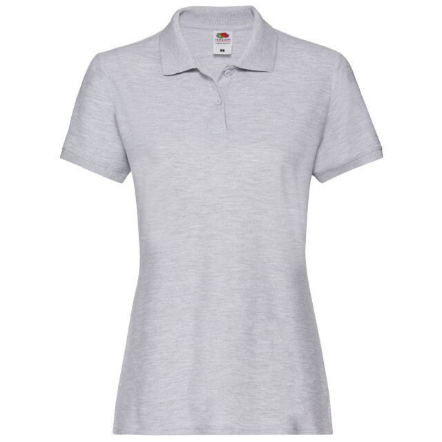 Fruit of the Loom Dames premium heather poloshirt UTFK3008_grey large