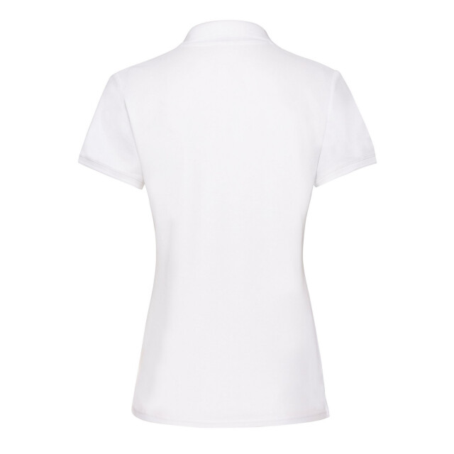 Fruit of the Loom Dames premium effen poloshirt UTFK3010_white large