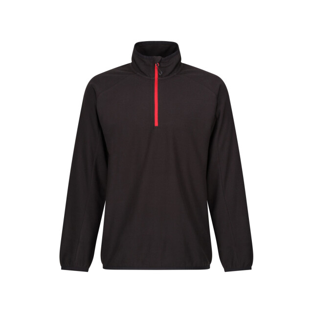 Regatta Heren navigate half zip fleece UTFK2984_blackclassicred large