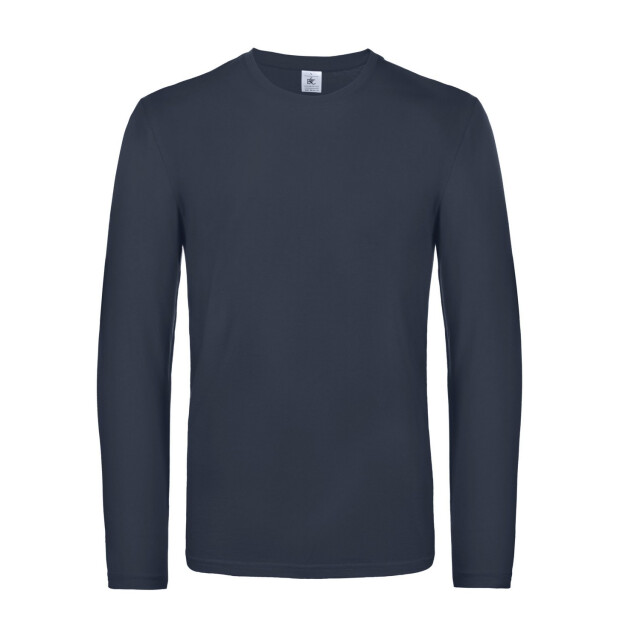 B and C Heren #e190 t-shirt met lange mouwen UTFK2970_navy large