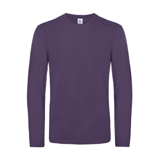 B and C Heren #e190 t-shirt met lange mouwen UTFK2970_urbanpurple large