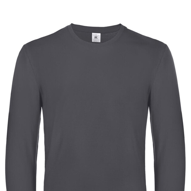 B and C Heren #e190 t-shirt met lange mouwen UTFK2970_darkgrey large