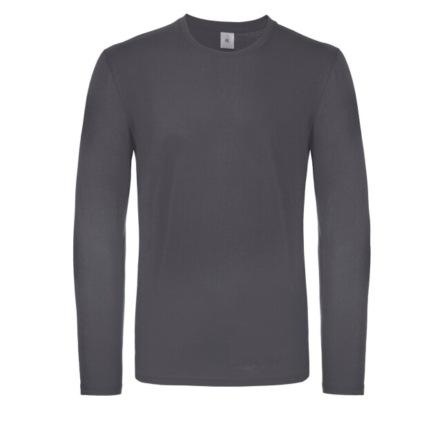 B and C Heren #e150 t-shirt met lange mouwen UTFK2966_darkgrey large
