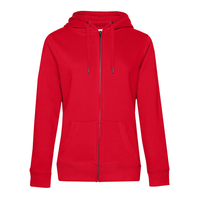 B and C Dames queen hoodie met rits UTFK2969_red large